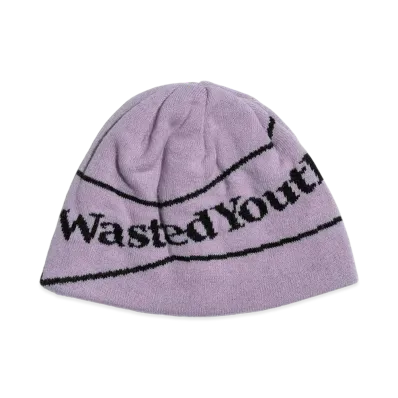 Wasted Youth Single Beanie 1 "Light Purple"