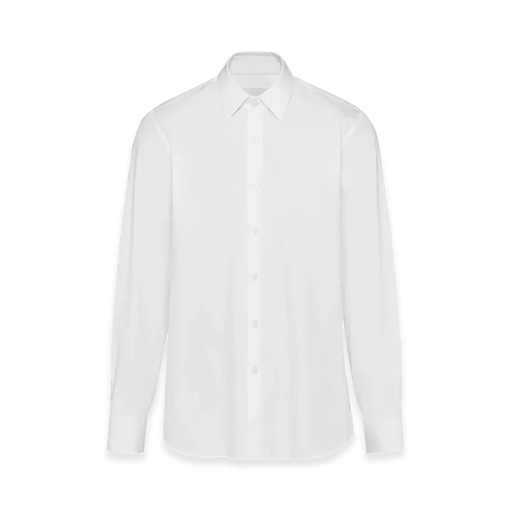 PRADA Stretch Poplin Shirt "White"