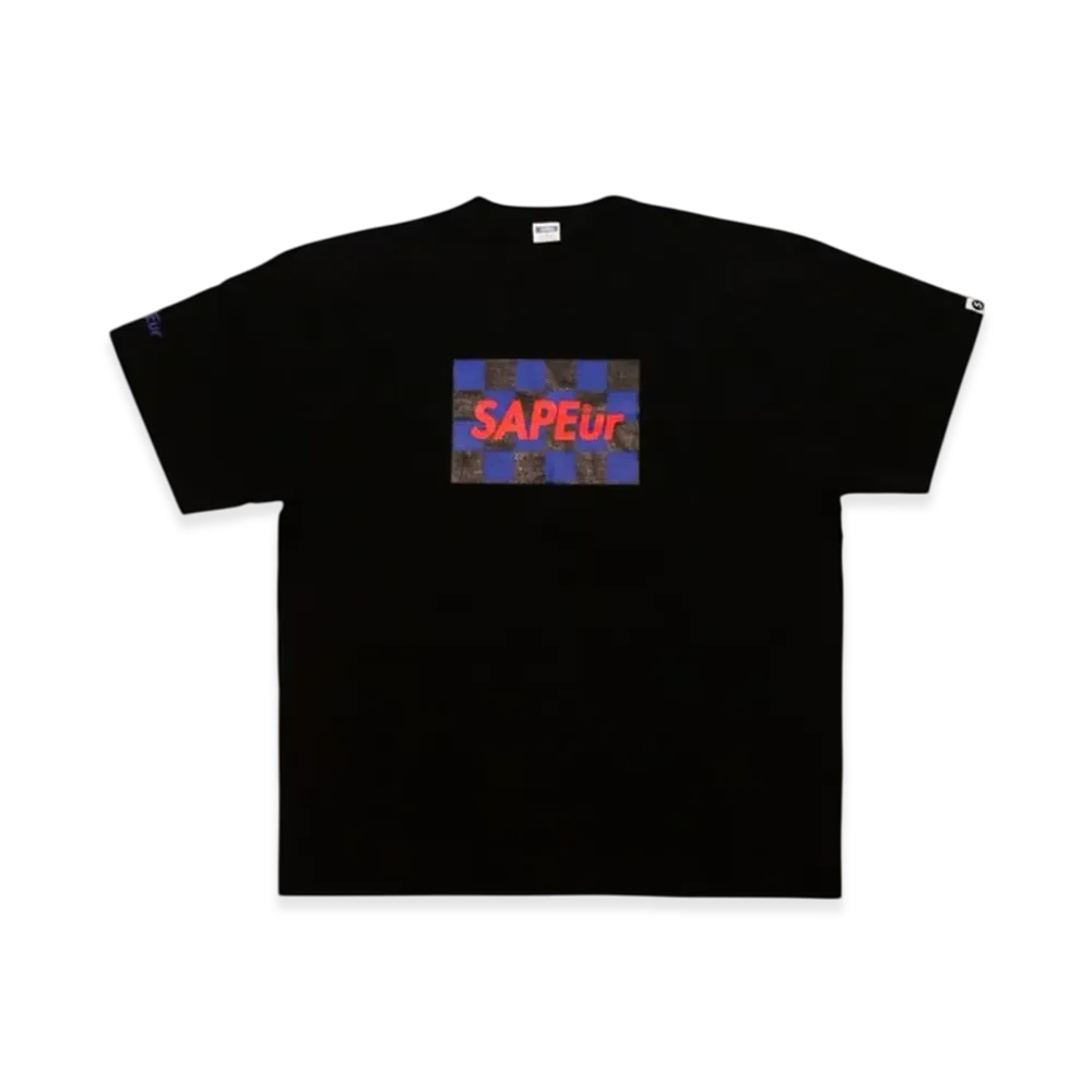 SAPEur Checker S/S Tee "Black"