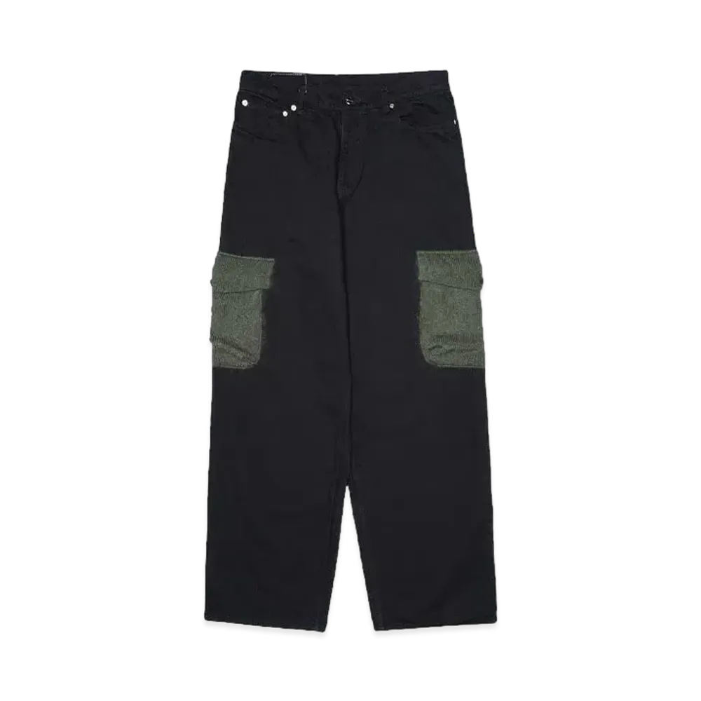 SKINS POCKET BUGGY DENIM PANTS "BLACK"