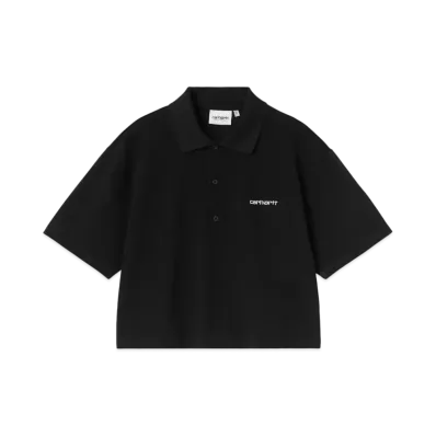 Carhartt WIP W S/S Carhartt Script Polo T-Shirt "Black"