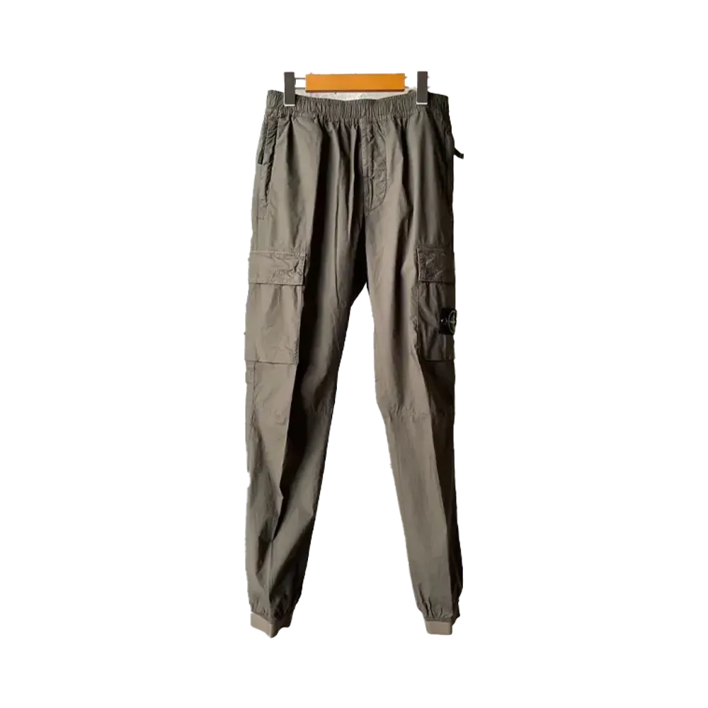 Stone Island Regular Tapered Fit Cargo Trousers "Military Green"