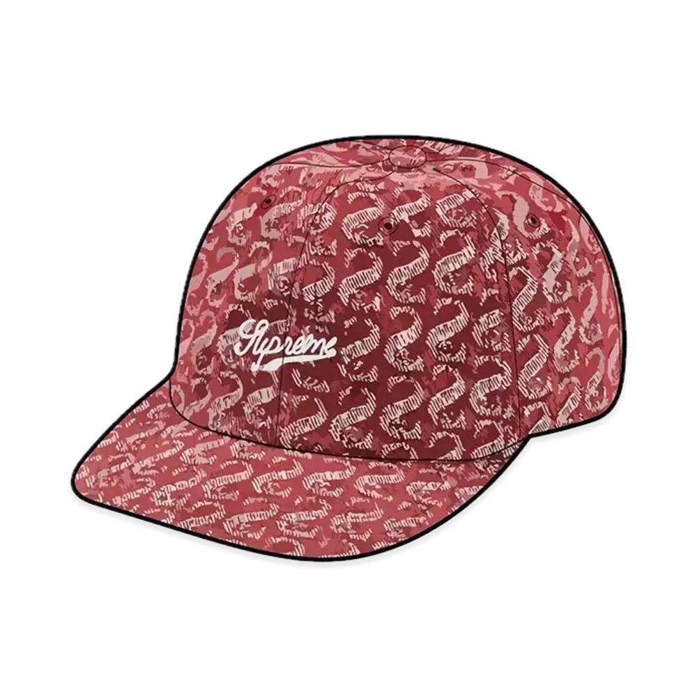 Supreme Monogram Denim 6-Panel "Red"