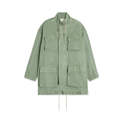 Maison Kitsune Cotton Parka "Turf Green"