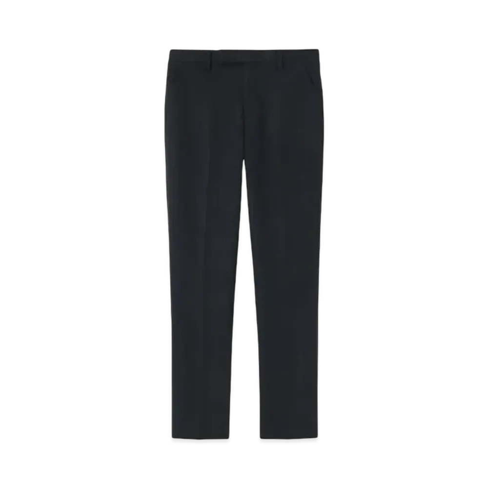 Paul Smith Wool Jersey Tapered Trousers "Navy"
