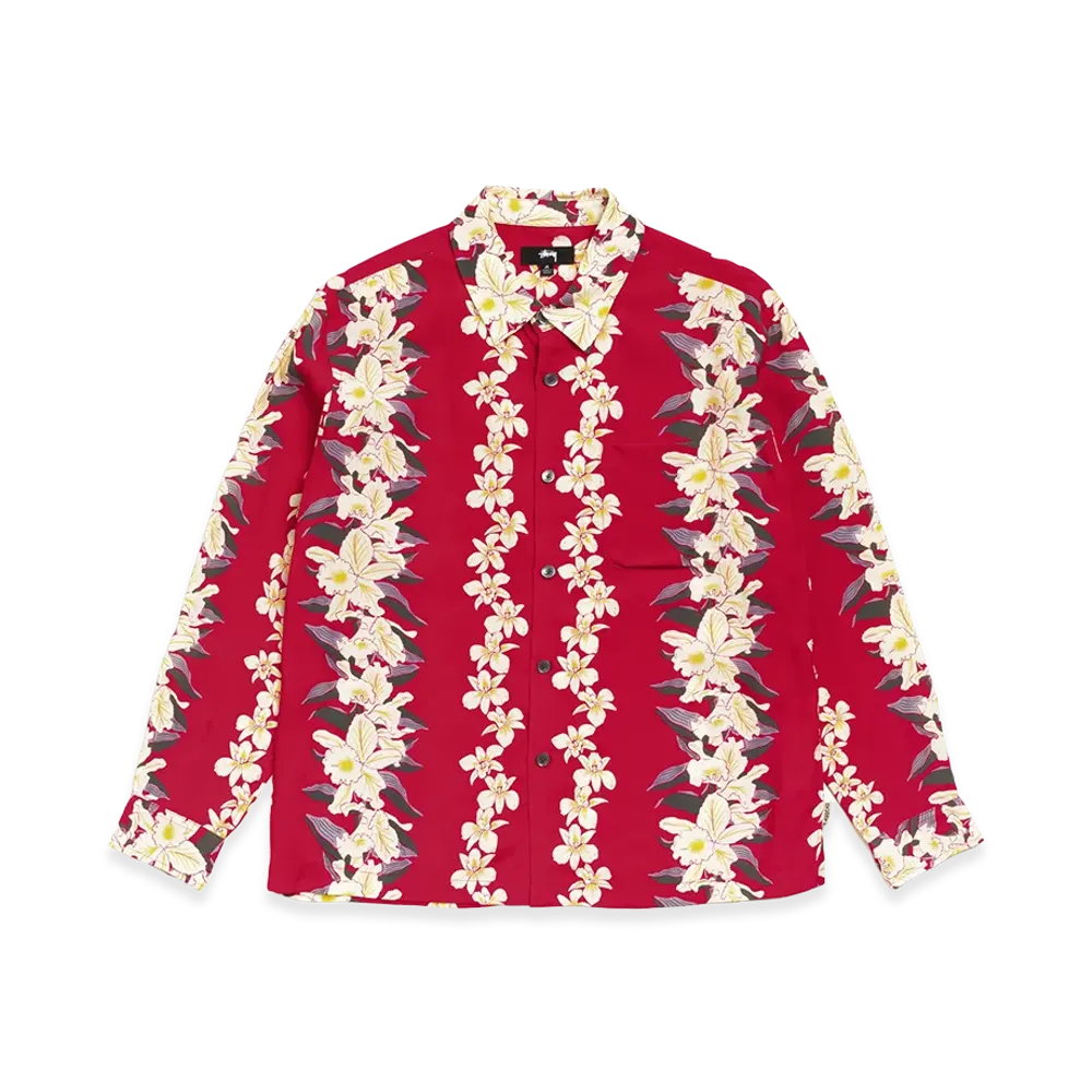 Stussy Hawaiian Floral Shirt "Red"