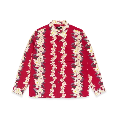 Stussy Hawaiian Floral Shirt "Red"