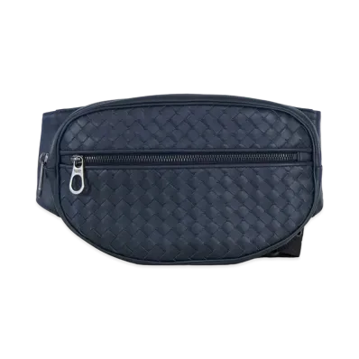 Bottega Veneta Intrecciato leather Belt Bag Navy