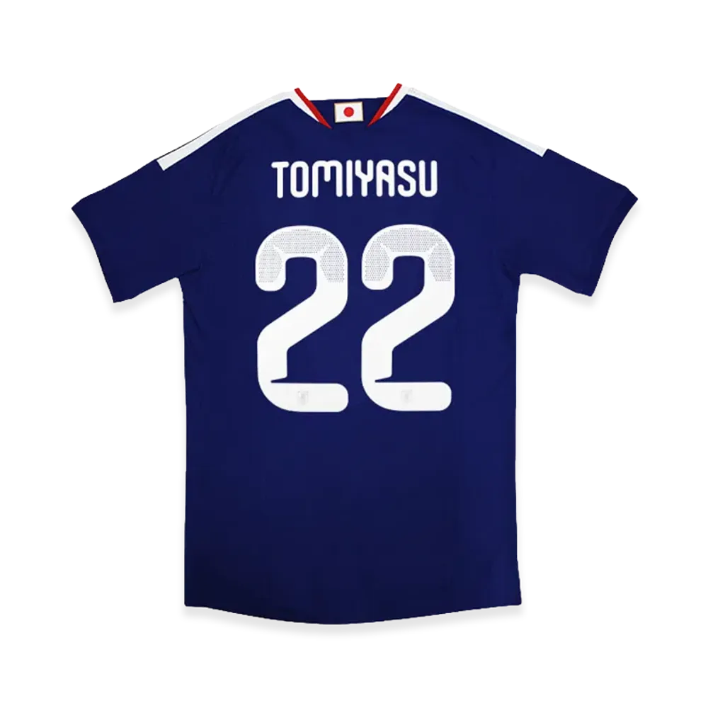 adidas Soccer Japan 2026 Home Authentic Jersey #22 Takehiro Tomiyasu "Japan Blue/Ash Blue"