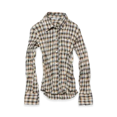 Acne Studios Check button-up shirt "Brown"