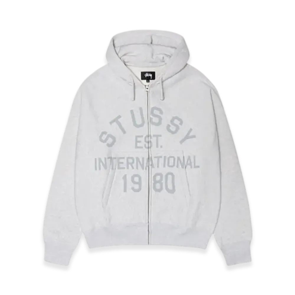 Stussy Established Zip Hoodie "Ash Heather"