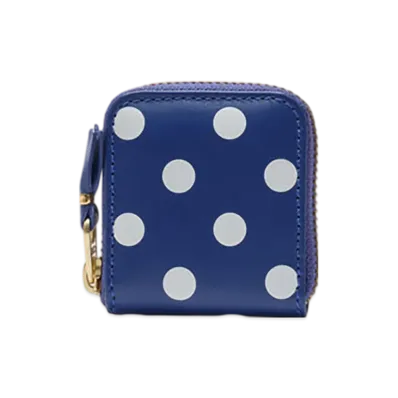 COMME des GARCONS Wallet Dots Printed "Navy"