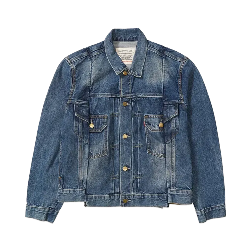 sacai x Levi's Men's Denim Jacket "Blue" 25-03708M / 0035I-0002