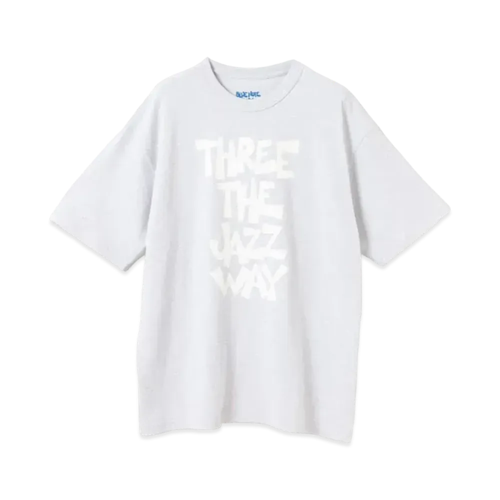 BEAMS T x Blue Note Tokyo x BOOKWORKS 'Three The Jazz Way' Logo T-Shirt "Ash Gray"