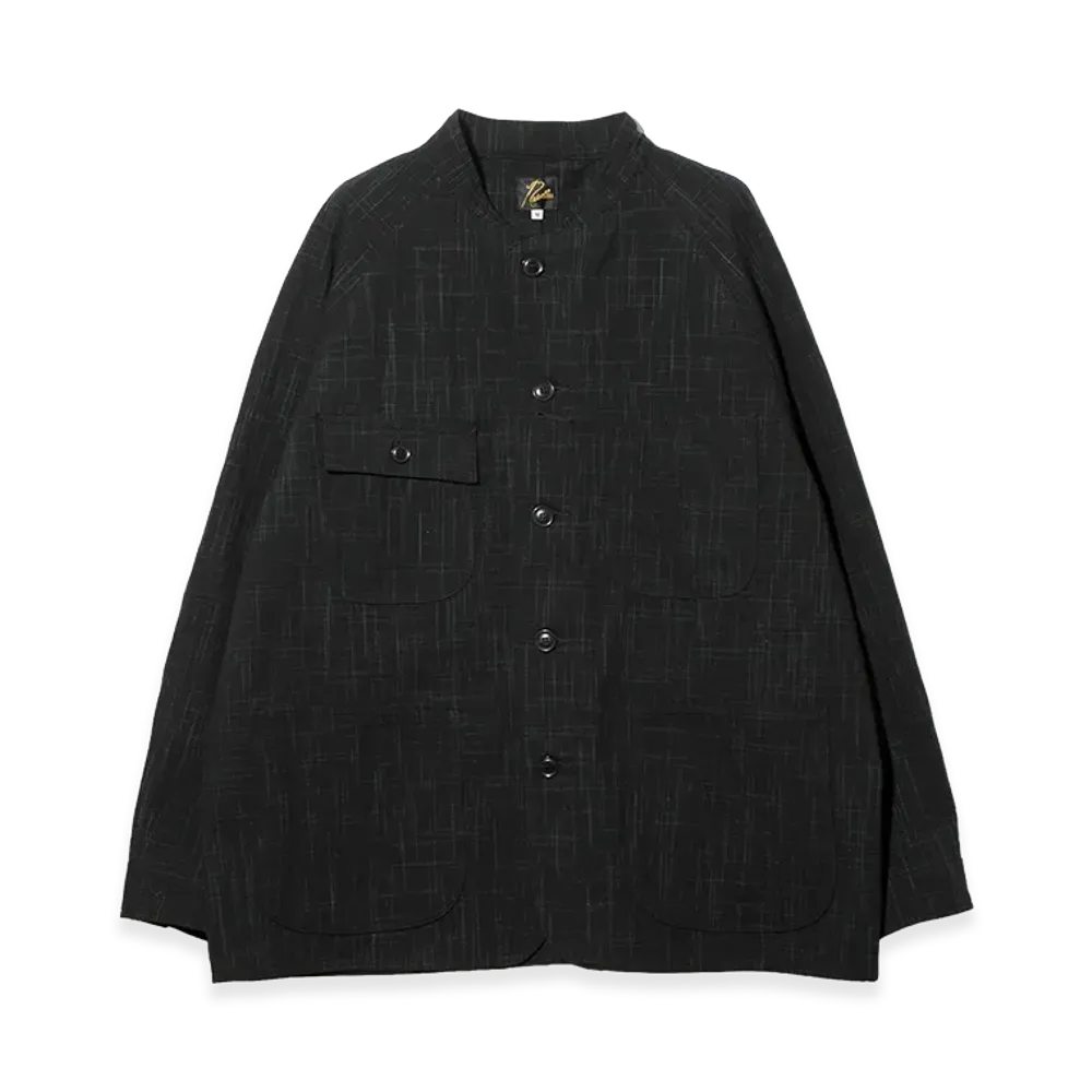NEEDLES Chore Coat - Kasuri Jacquard "Navy"