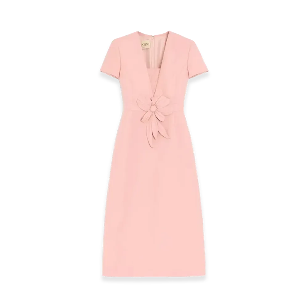 Valentino Women's Wool Blend Dress "Pink"