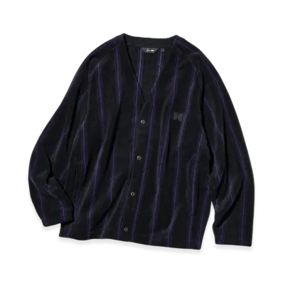 Uniqlo x NEEDLES Fleece Oversize Cardigan "Black/Purple"