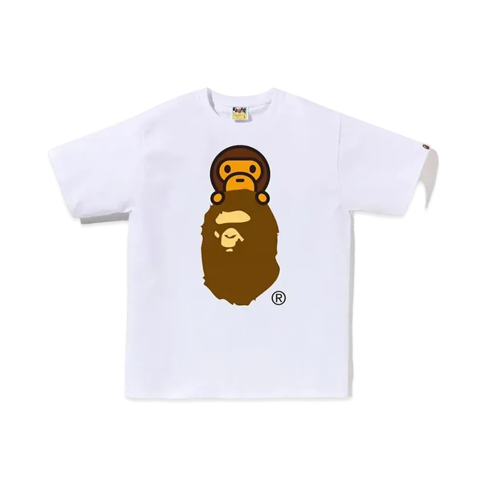 A BATHING APE Milo On Ape Head Tee "White"