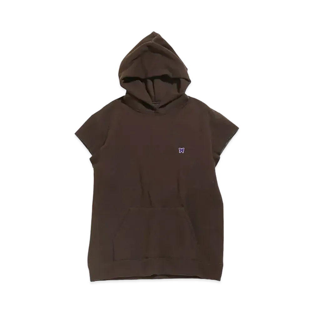 Needles C.O.S. HOODY - PE/C/PU FLEECE LINED JERSEY "Brown"