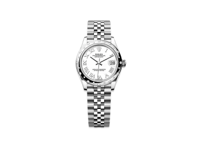 ROLEX Datejust 31mm Oystersteel & White Gold Diamond 278344RBR "White"
