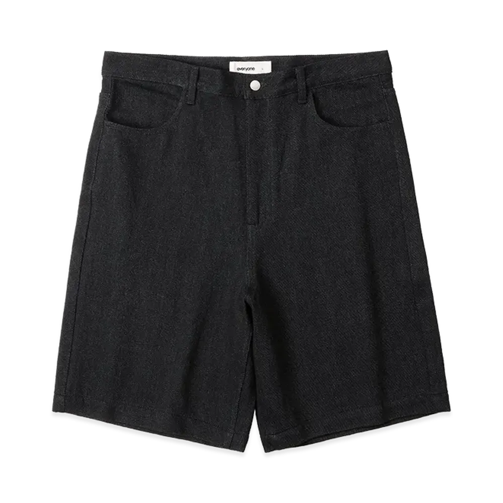 everyone Soft Denim Shorts "Black"