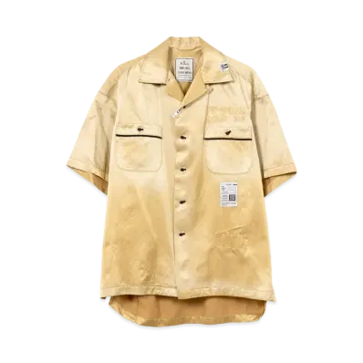 Maison MIHARA YASUHIRO Embriodery Bowling Shirt "Yellow"