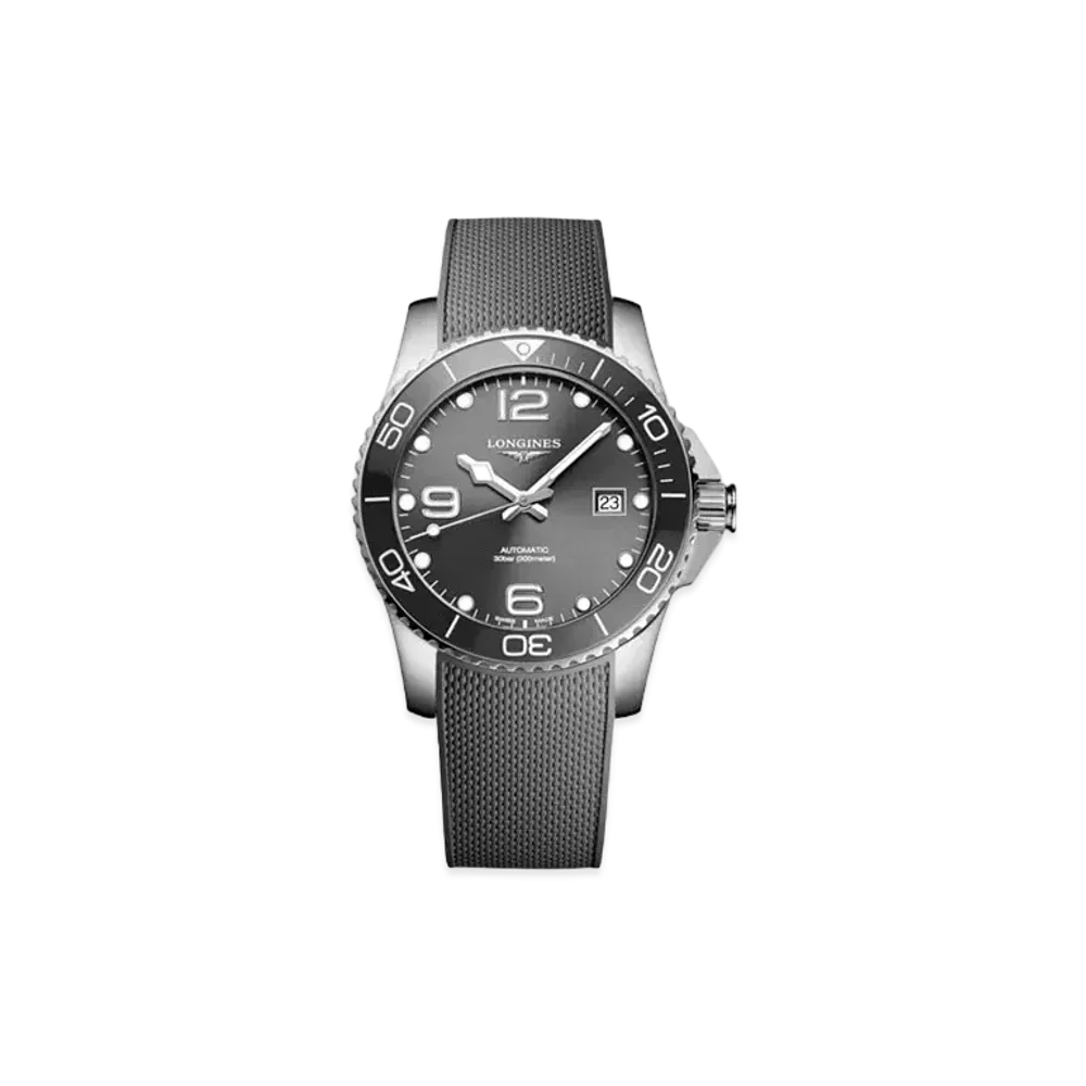 Longines Hydro Conquest 41.00mm "Sun Ray Gray/Stainless Steel/Ceramic/Gray" L3.781.4.76.9