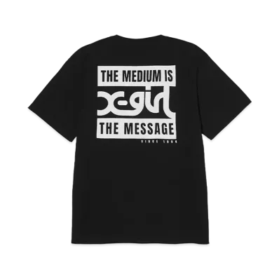 X-Girl 2 Box Mills Logo S/S Tee "Black"