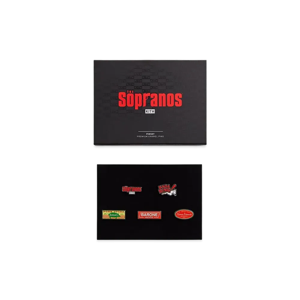 Kith x The Sopranos Set of 5 Pin Set "Multi"