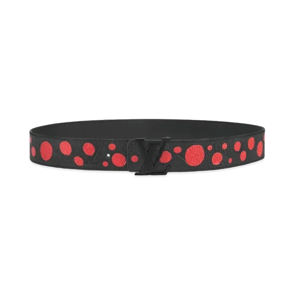 Louis Vuitton x Yayoi Kusama LV Initiales 40mm Reversible Belt Taurillon Leather Infinity Dots "Noir/Rouge"