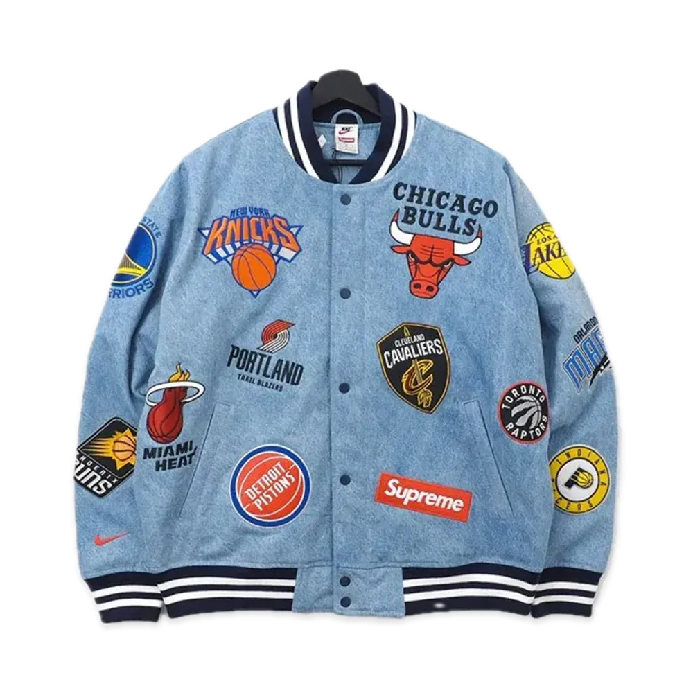 Supreme x Nike x NBA Teams Warm-Up Jacket "Blue"