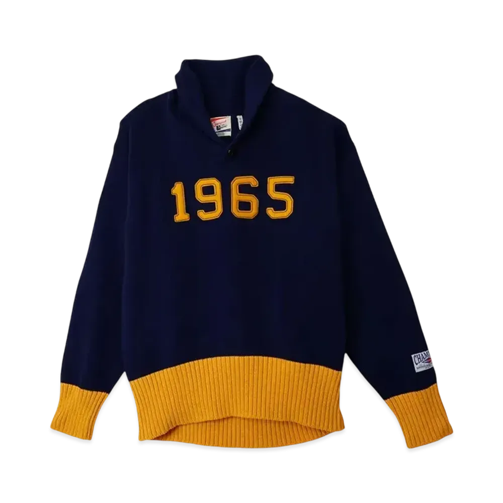 Champion Index +Archives Shawl Collar Sweater "Navy"