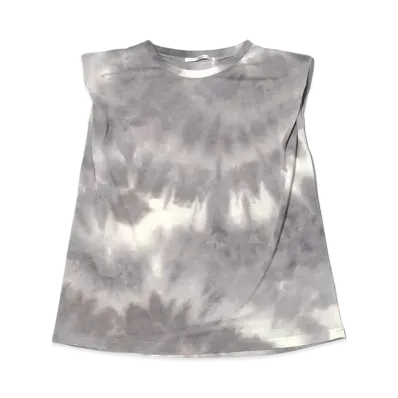 atmos pink Shoulder Pad Sleeveless Tops "Gray"
