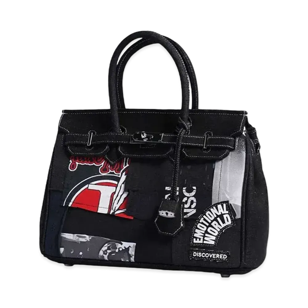 DISCOVERED x EMOTIONAL WORLD Travel bag "BLACK"