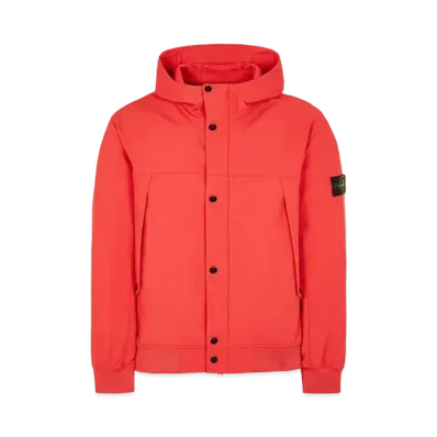 Stone Island 40227 Light Soft Shell-R_E.DYE Technology In Recycled Polyester "Red"
