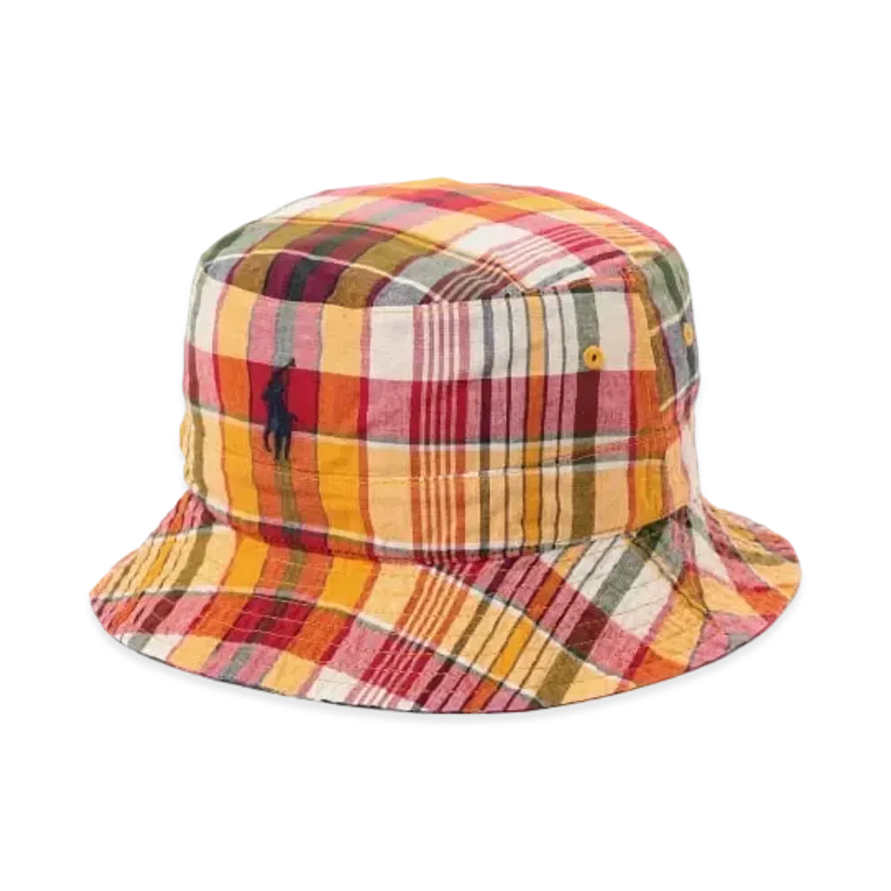 Polo Ralph Lauren for BEAMS Hat "Yellow Red/Red Blue" ※Reversible