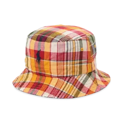 Polo Ralph Lauren for BEAMS Hat "Yellow Red/Red Blue" ※Reversible