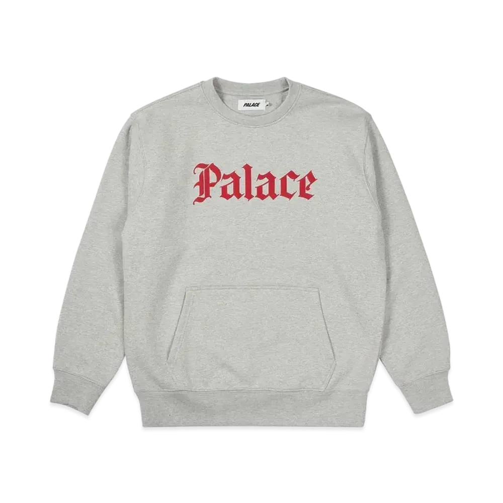 PALACE Ye Olde Crew "Grey Marl"