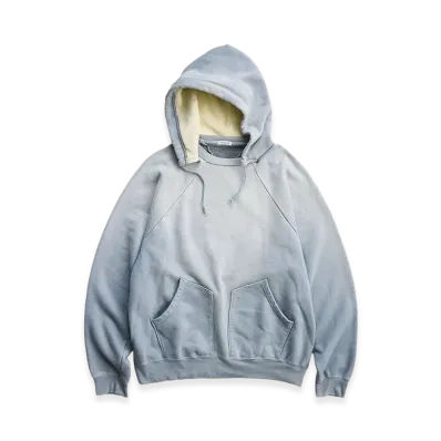 NICENESS Del Distressed Sweat Hoodie "Gray"
