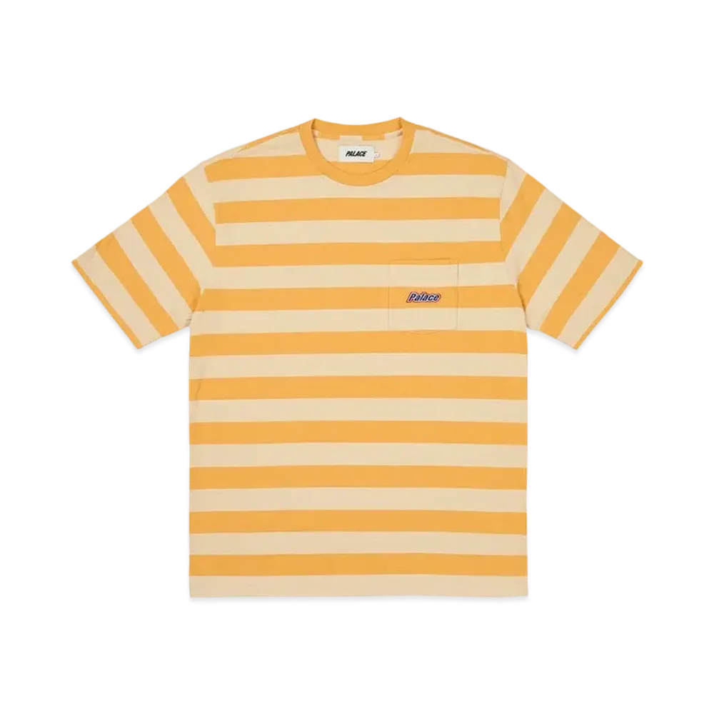 PALACE Block Stripe T-Shirt "Amber Nectar"