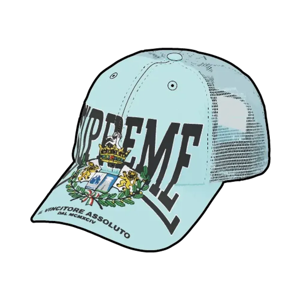 Supreme Crest Mesh Back 6-Panel "Light Blue"