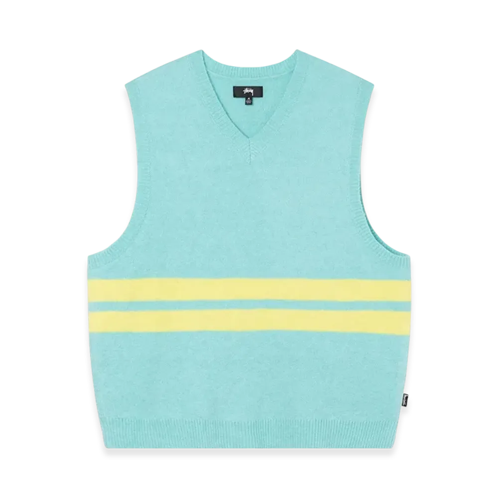 Stussy Brushed Mohair Vest "Seafoam"