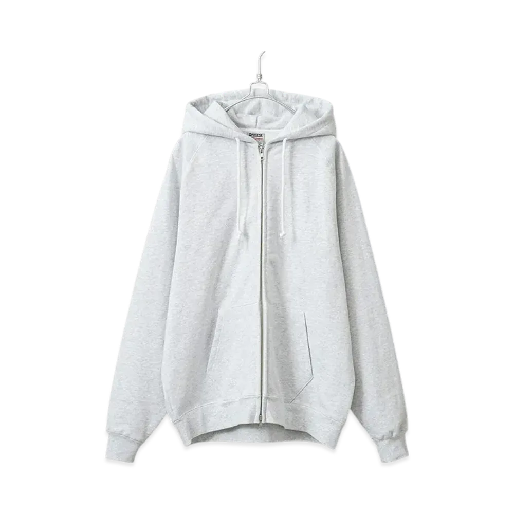 ONEITA Power Sweat Zip Up Hoodie "Ash"