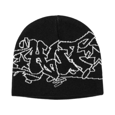 HUF Fall 24 Outlines Skull Beanie "Black"