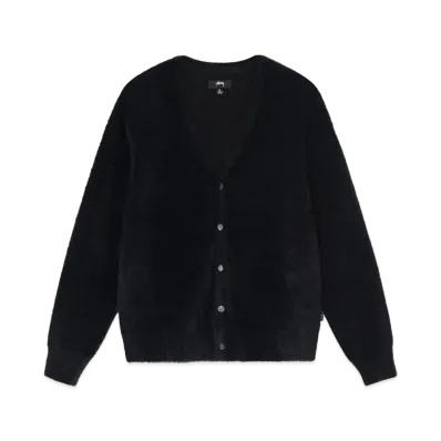 Stussy Shaggy Cardigan "Black"