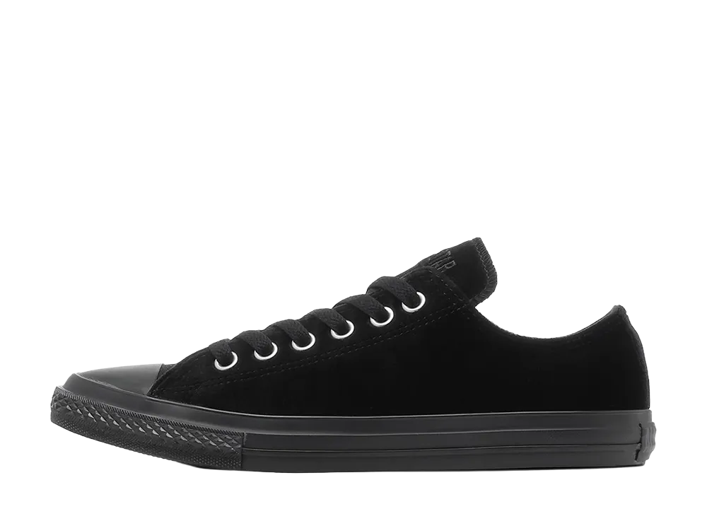 Converse Women's All Star Pointedtoe Velvet OX "Black"