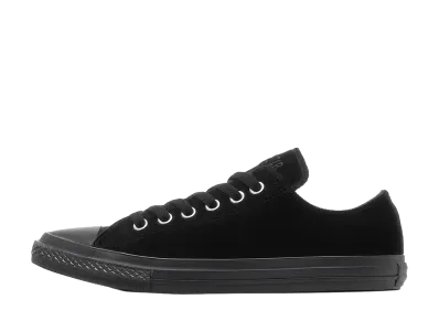 Converse Women's All Star Pointedtoe Velvet OX "Black"