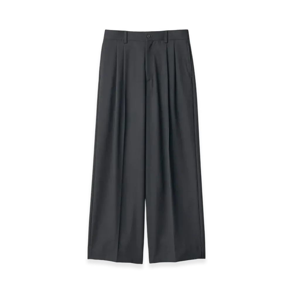 ssstein Long Wide Trousers "Black"