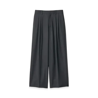 ssstein Long Wide Trousers "Black"