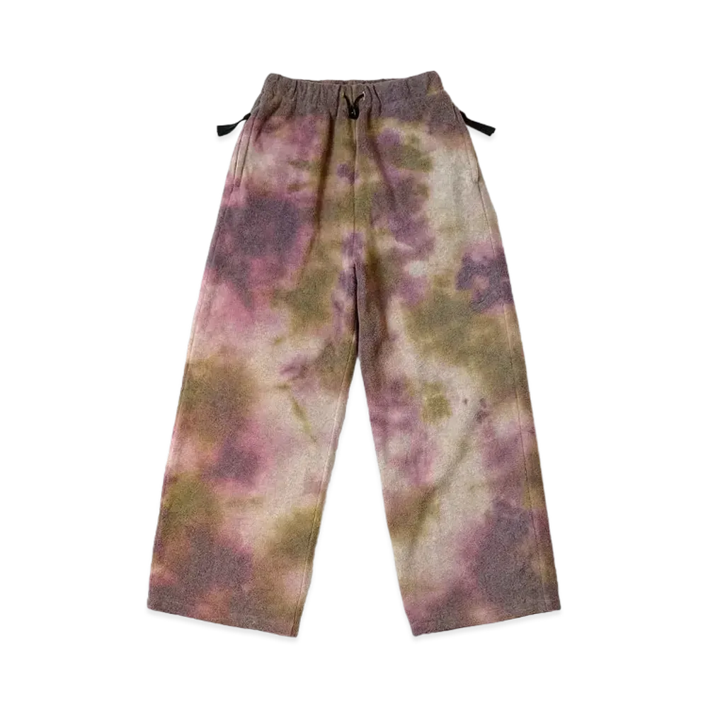 KAPITAL REVERSE FLEECE TIE DAI EASY PANTS (ASHBURY DIE) "Purple Khaki"
